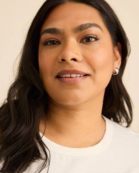 Crewneck T-Shirt with Side Slits - Active Zone