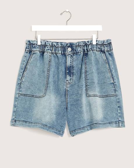1948-Fit, Stretch Denim Short, Acid Wash - d/C JEANS