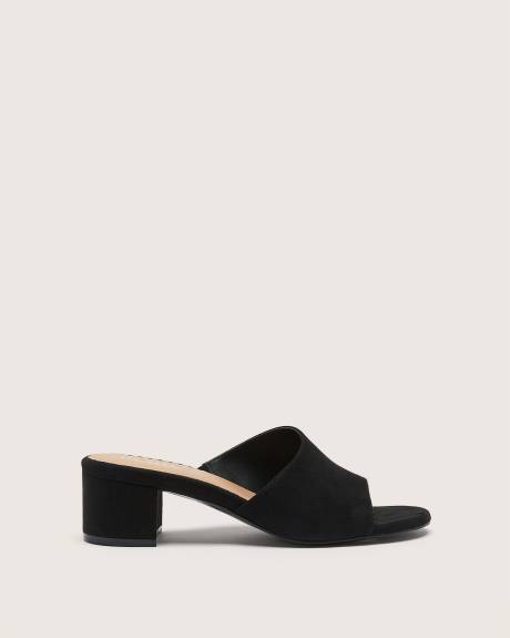 Extra Wide Width, Block Heel Mule Sandal
