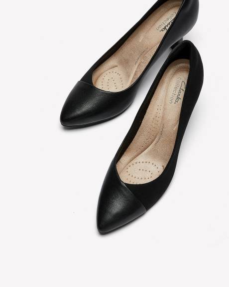 Escarpin noir Kataleyna Rose, pied large - Clarks