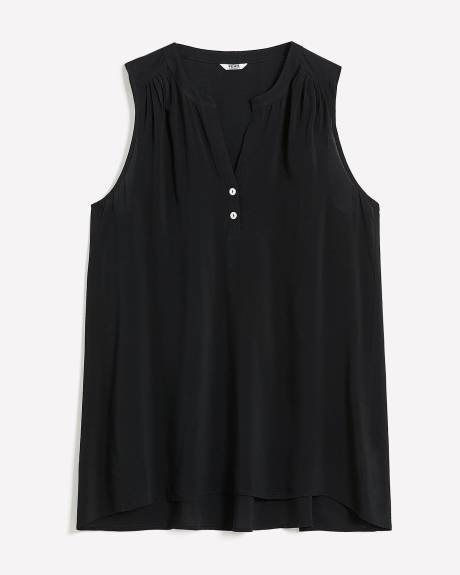 Sleeveless Challis Tunic
