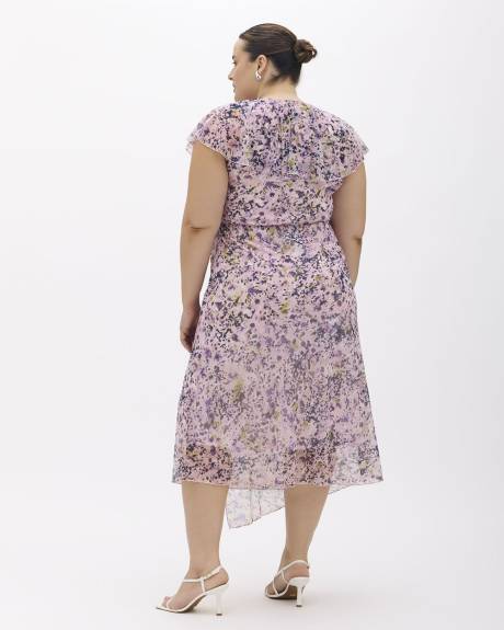 Printed Wrap Maxi Dress - Addition Elle