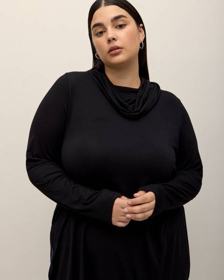 Cowl Neck Knit Tunic