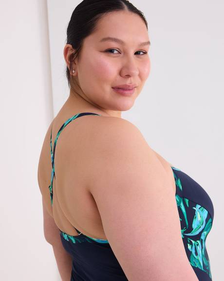 Maillot une-pièce avec blocs de couleur - Active Zone