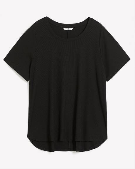 T-shirt côtelé à manches courtes - Active Zone