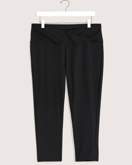 Legging noir court, tissu responsable - Active Zone
