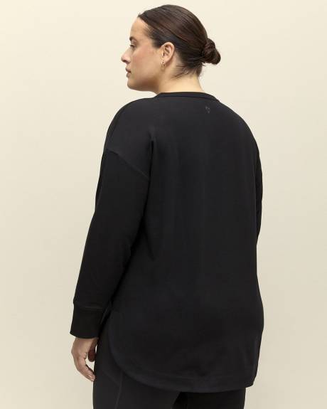 French Terry Henley Pullover Sweatshirt - Active Zone