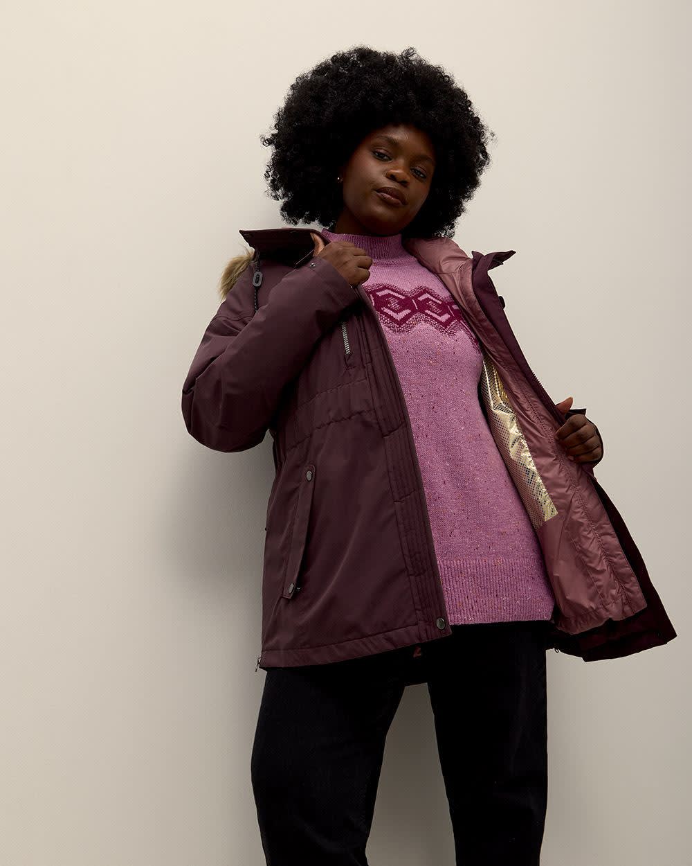 Penningtons Payton Pass Interchange Jacket Columbia Dark Purple 2X