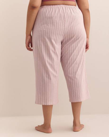 Striped Cotton Capri Pyjama Pant - ti Voglio