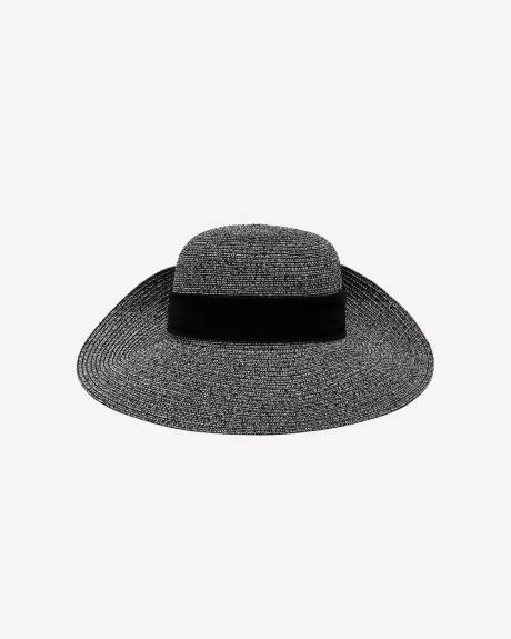 Space Dye Straw Hat with Adjustable Tie