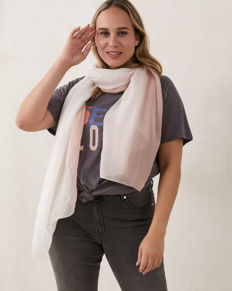 Pleated Ombre Lightweight Scarf - In Every Story