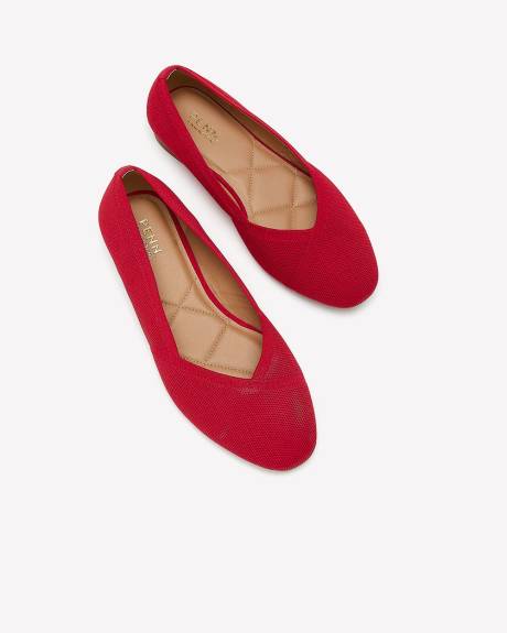 Extra Wide Width, Knit Ballerina Flats