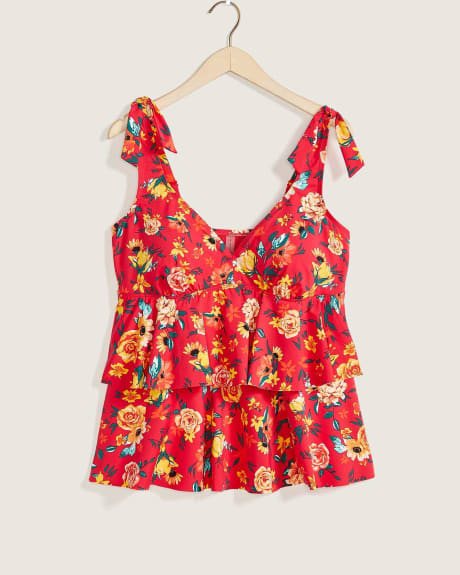 Printed Frilled Tankini - In Every Story