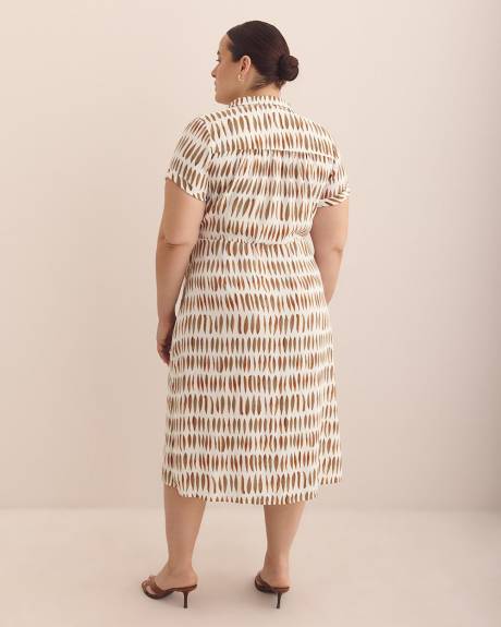 Robe portefeuille avec col cranté - Addition Elle