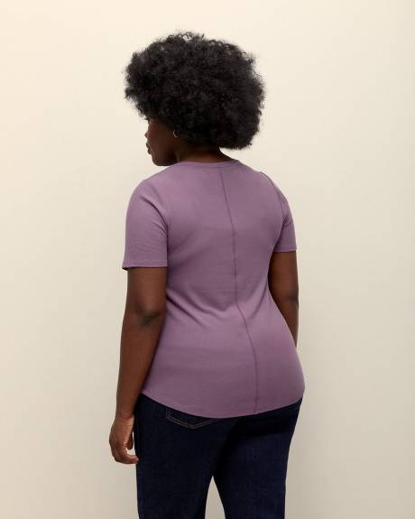 Responsible, Modern-Fit Ribbed T-Shirt - Addition Elle - PENN. Essentials