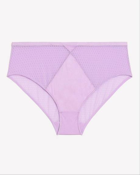 High-Cut Lace and Microfibre Brief - Déesse Collection