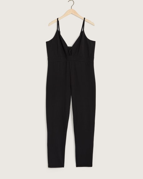 Long Sleeveless Knit Jumpsuit - Addition Elle