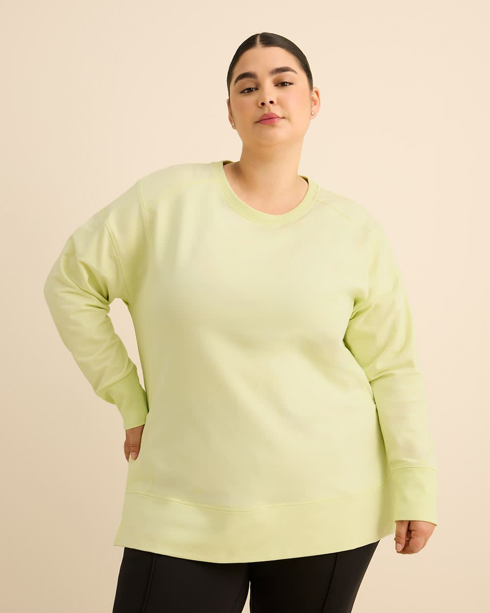 Pull &agrave; col rond en tricot fran&ccedil;ais - Active Zone