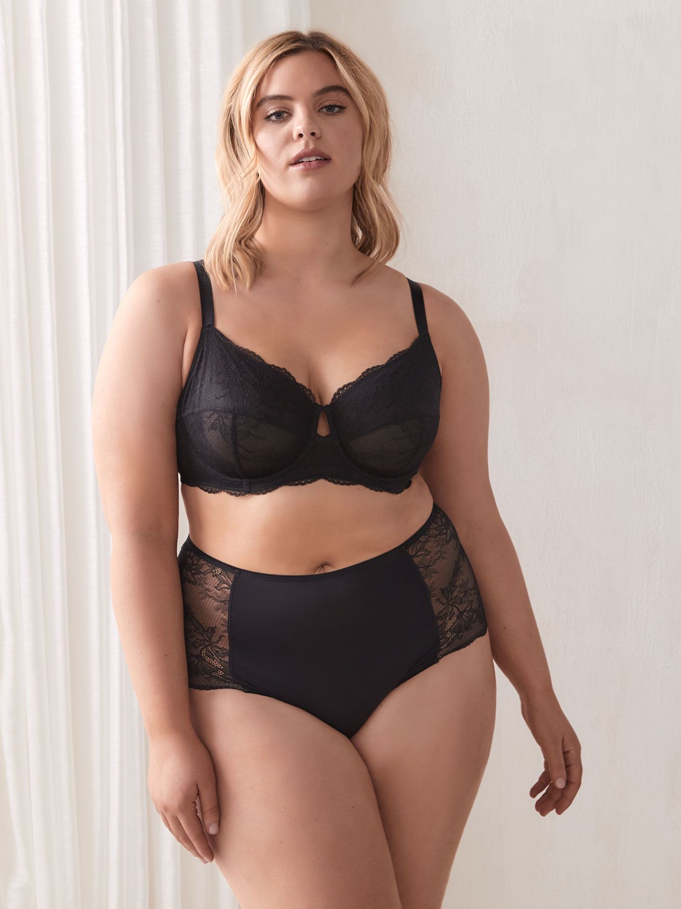 unlined lace bra plus size