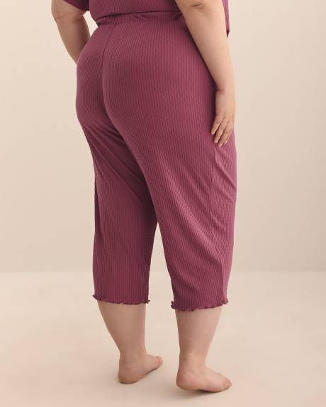 Textured Capri Pyjama Pant - ti Voglio
