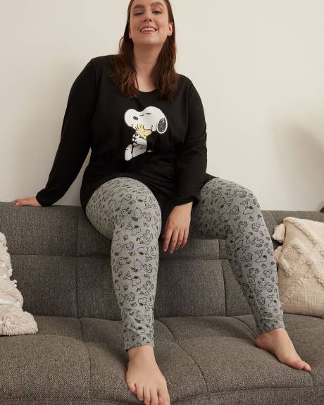 Tunique pyjama à manches longues de Snoopy - ti Voglio