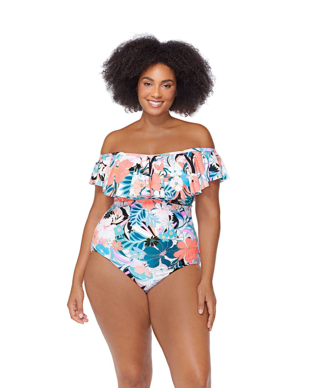 Maillot une pièce Tortuga à motif floral - Raisins Curve