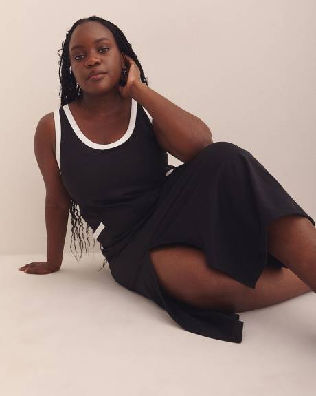 Responsible, Black Sleeveless Maxi Dress - Active Zone