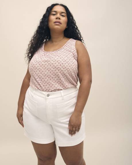 Responsible, Curvy-Fit Fashion Denim Shorts, White Wash - d/C JEANS