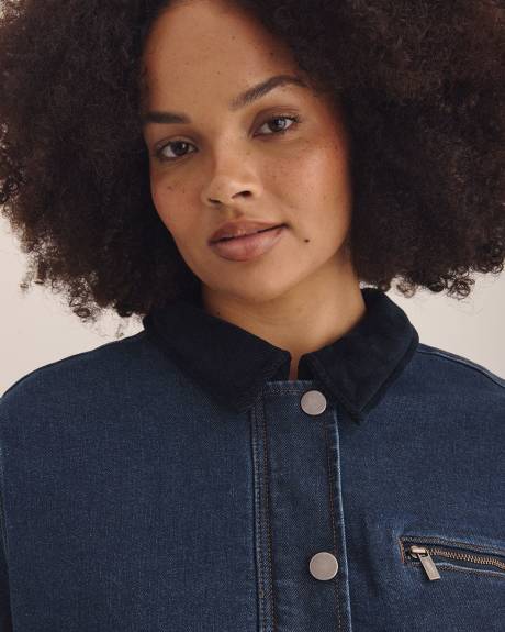 Veste campagnarde en denim foncé - d/C JEANS