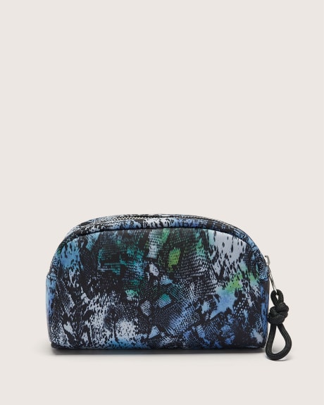 Pochette ?� cosm?�tiques en nylon ?� motif peau de serpent - Active Zone | Penningtons