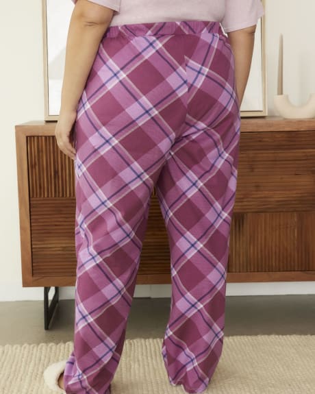 Pantalon pyjama à carreauté rose - ti Voglio