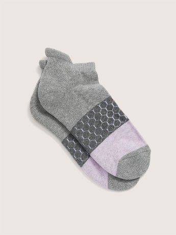 Colourblock Ankle Sports Socks, Grey - Active Zone