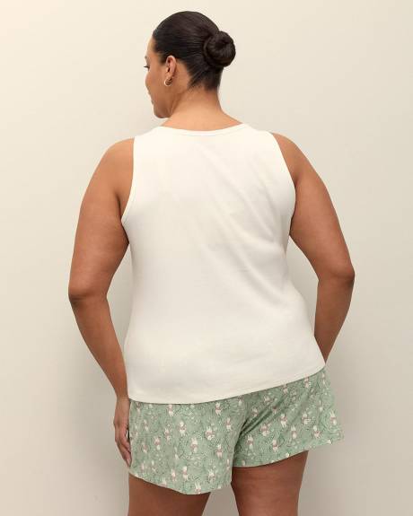 Ribbed Pyjama Cami with Winnie the Pooh - ti Voglio