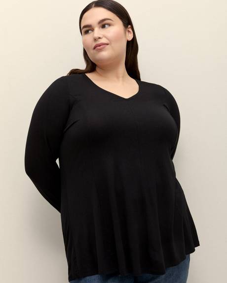 V-Neck Tunic with Princess Seams