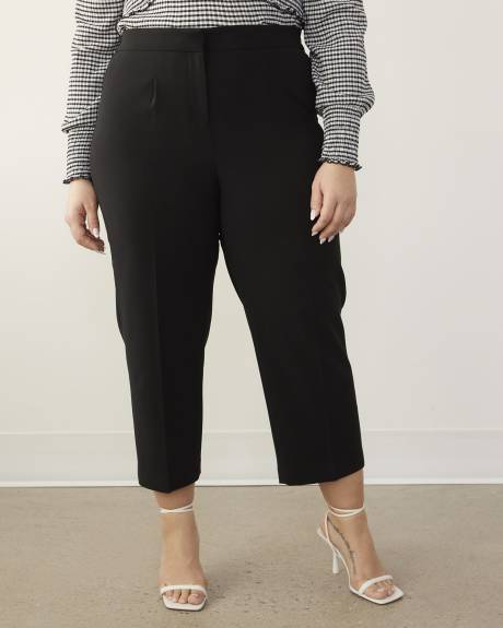 Pantalon écourté à jambe droite