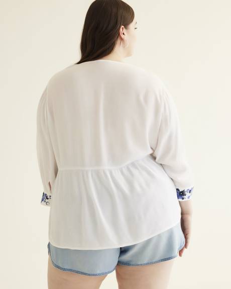 White Crochet Blouse