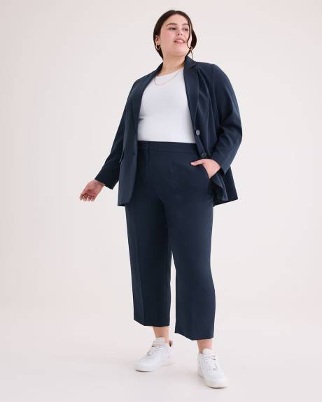 Pantalon urbain écourté à jambe droite