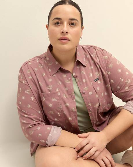 Silver Ridge Utility Patterned Long-Sleeve Shirt - Columbia