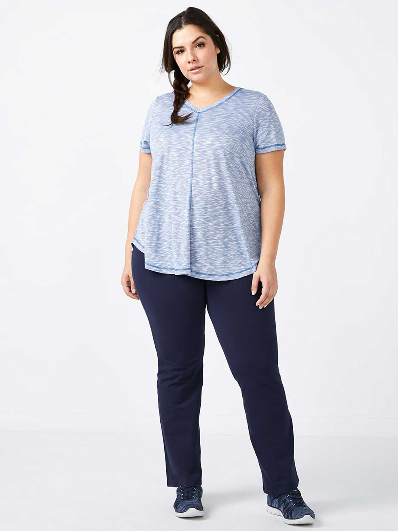 essentials petite plus size basic yoga pant penningtons plus size yoga