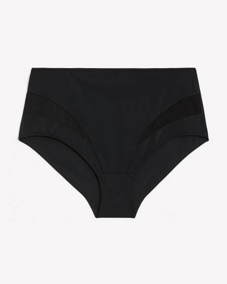Light Control Microfibre Brief with Mesh Inserts - Déesse Collection