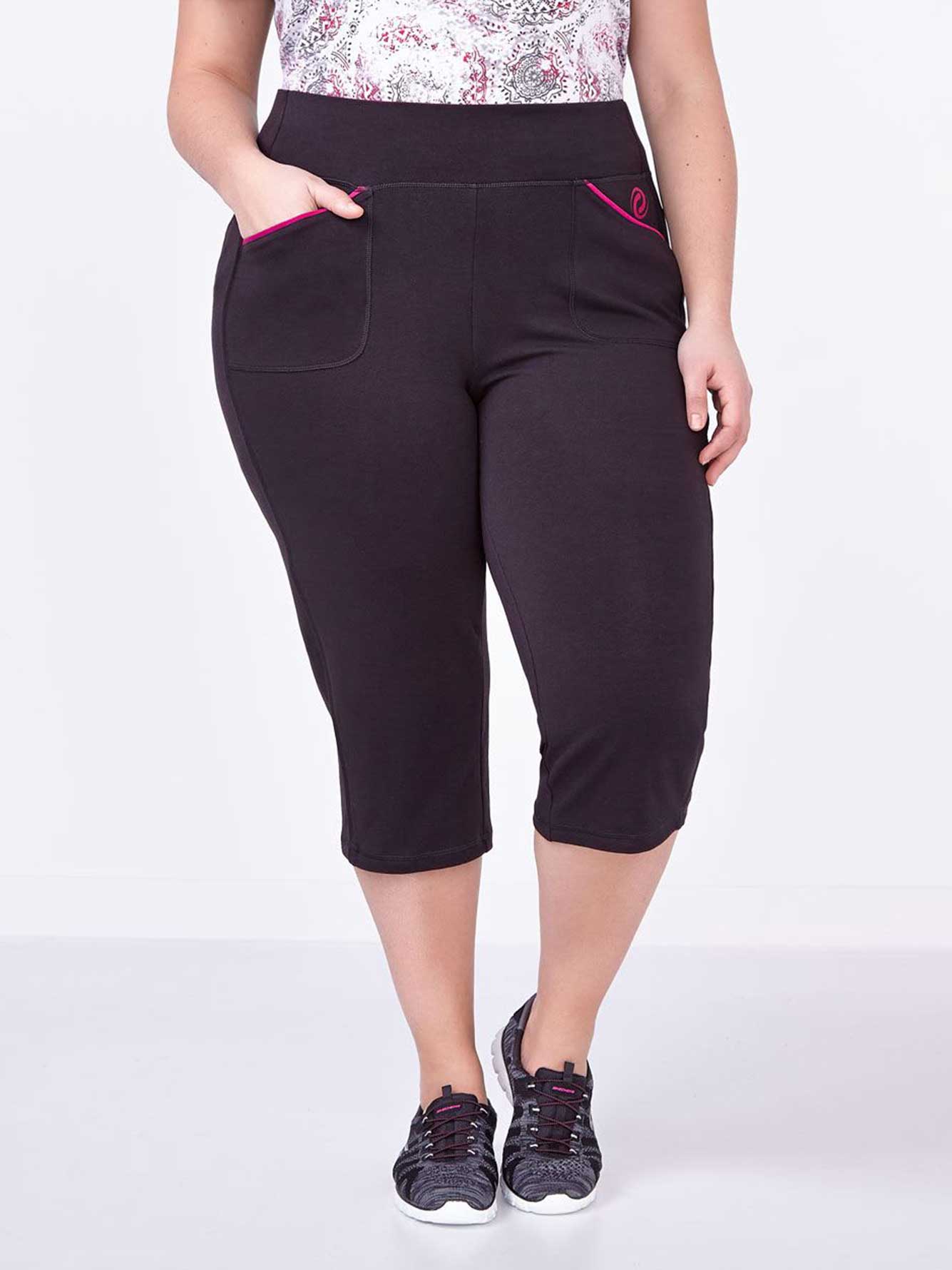 Essentials PlusSize Yoga Capri Penningtons