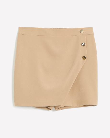 Natural Asymmetrical Skort - Addition Elle