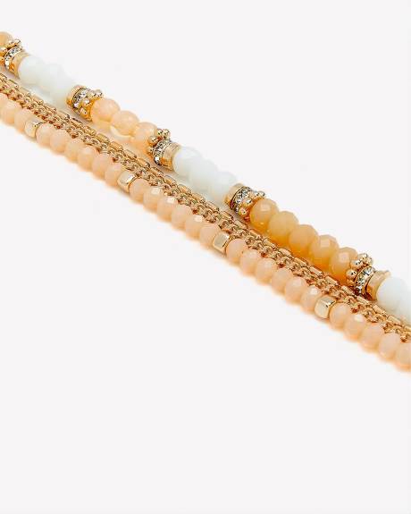 Bracelet à billes avec fermeture aimantée