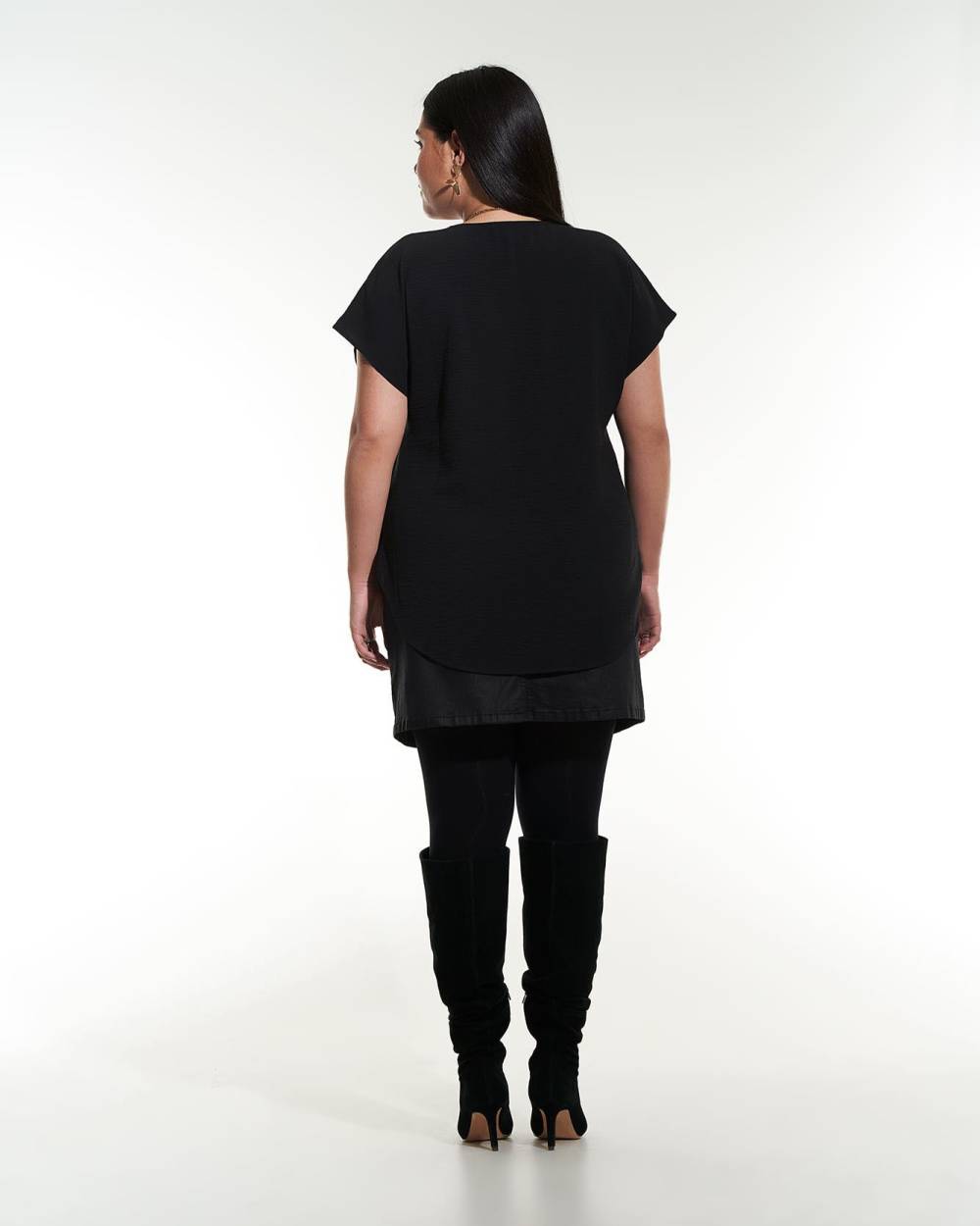 ExtendedSleeve VNeck Blouse Addition Elle Penningtons