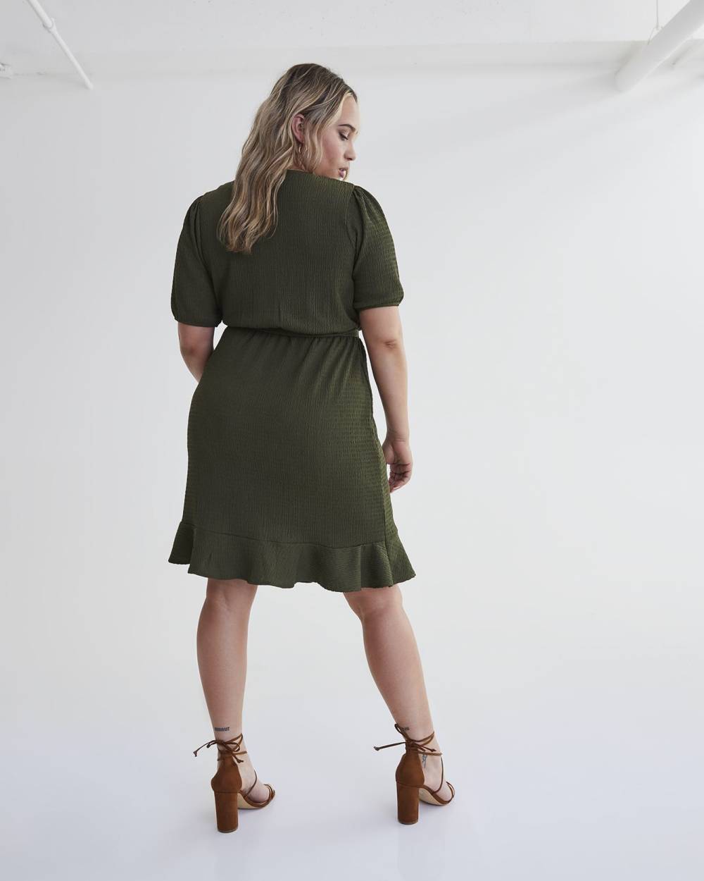 Plus size on sale wrap dress cheap