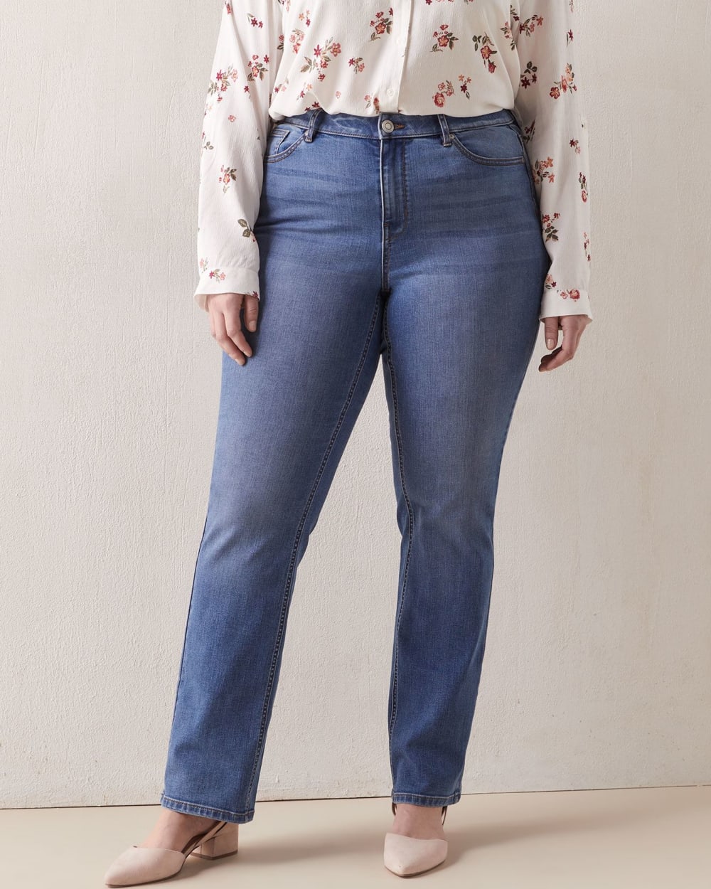 curvy bootcut jeans