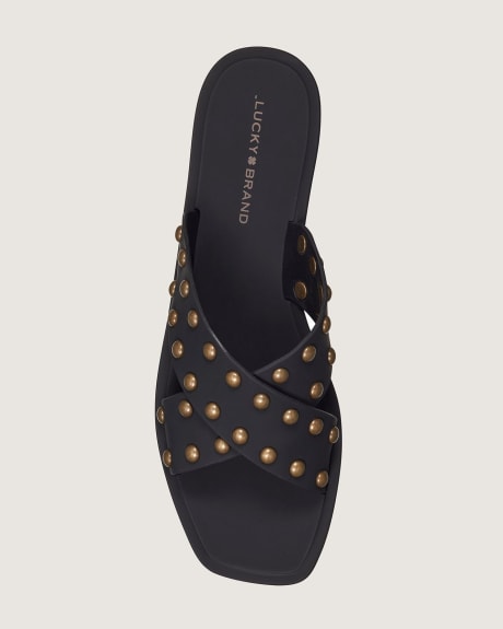Regular Width, Slide Sandal with Polished Studs - Lucky Brand