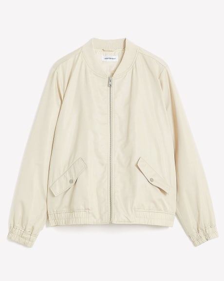 Responsible, Bomber Jacket with Zipper Closure - Addition Elle