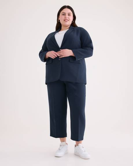 Pantalon urbain écourté à jambe droite
