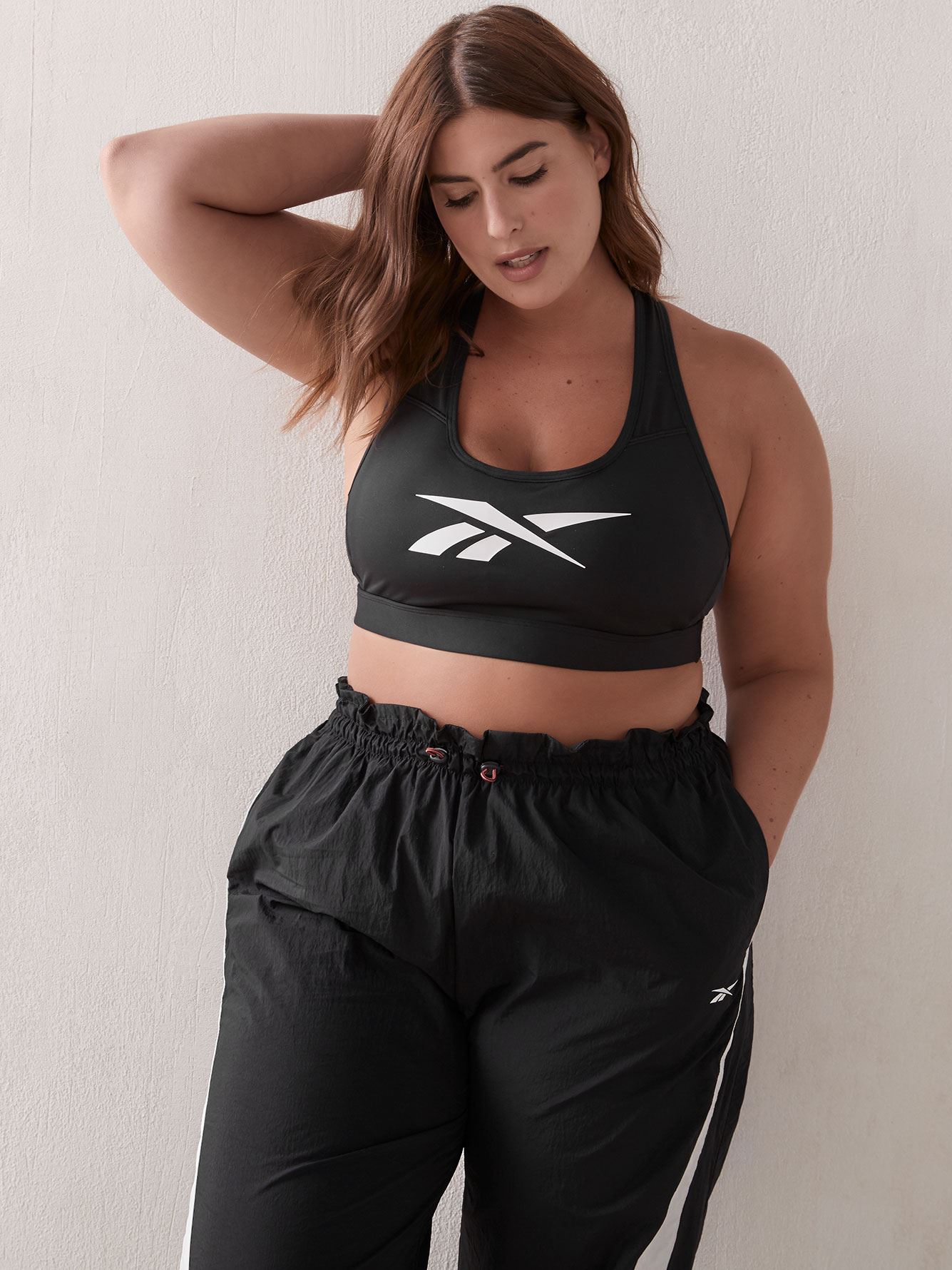 reebok plus size sports bra